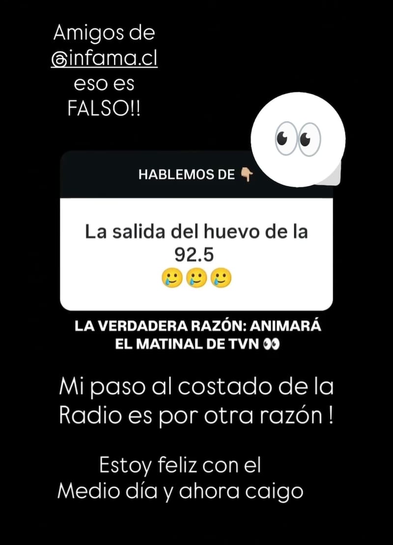 El animador desmintió su llegada al matinal de TVN.