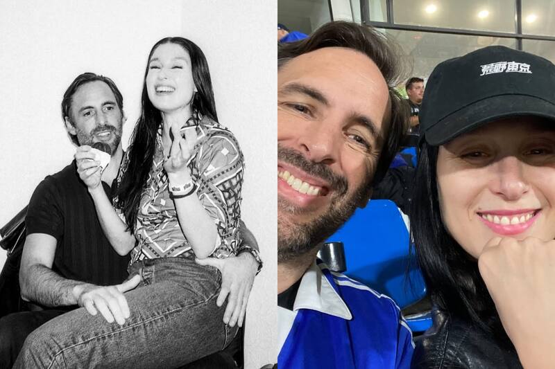 El periodista publicó por primera vez fotos junto a la cantante.