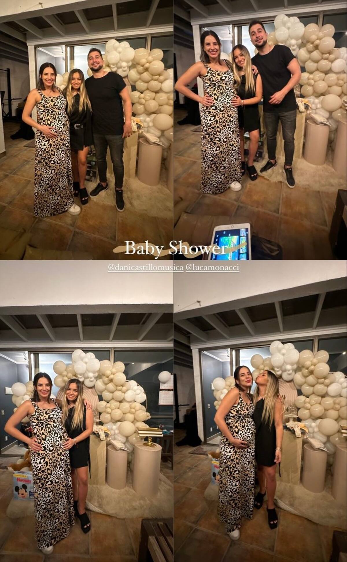 Daniela Castillo en su baby shower.