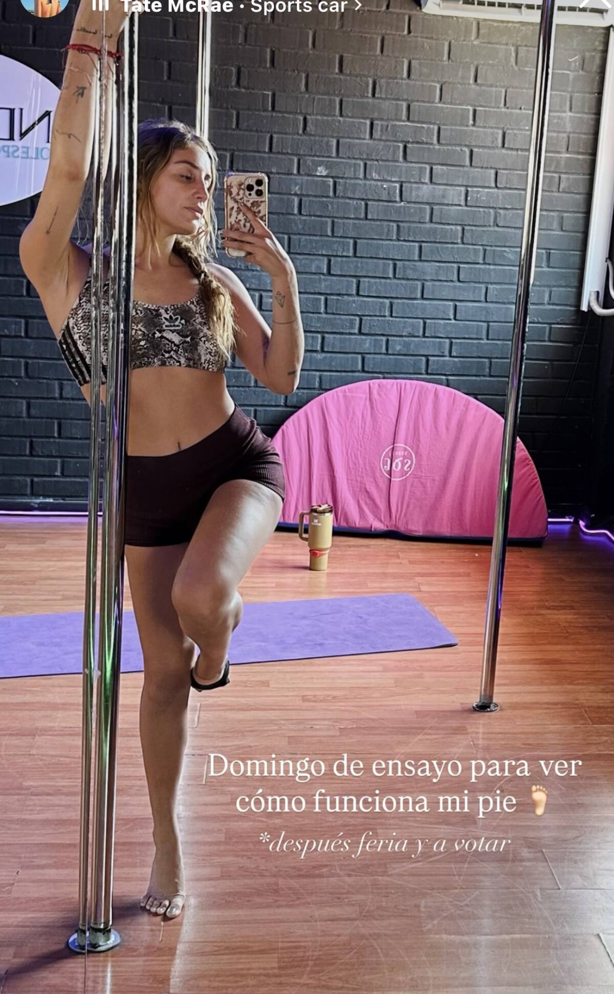 La cocinera sufrió un esguince.