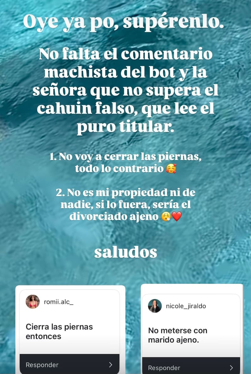 La actriz alzó la voz tras el hate en redes sociales.