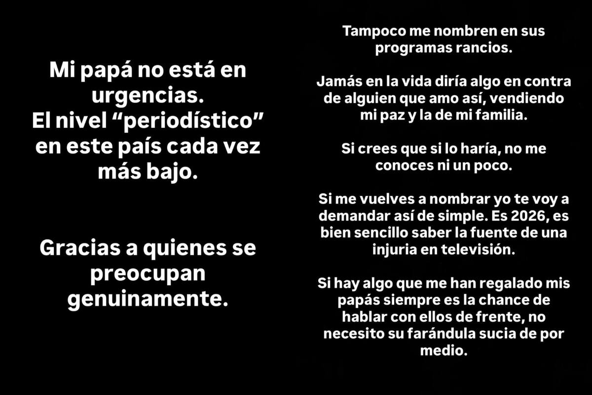 La hija de Américo respaldó al cantante y lanzó feroz palo a su hermana.