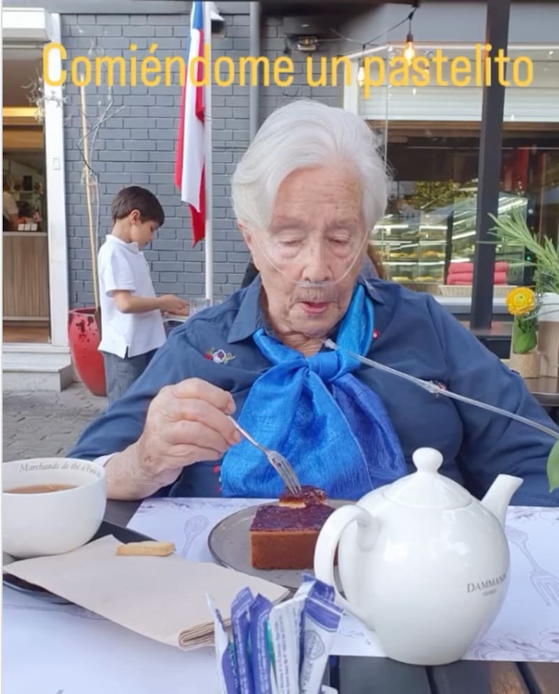 La actriz y su última aparición pública.