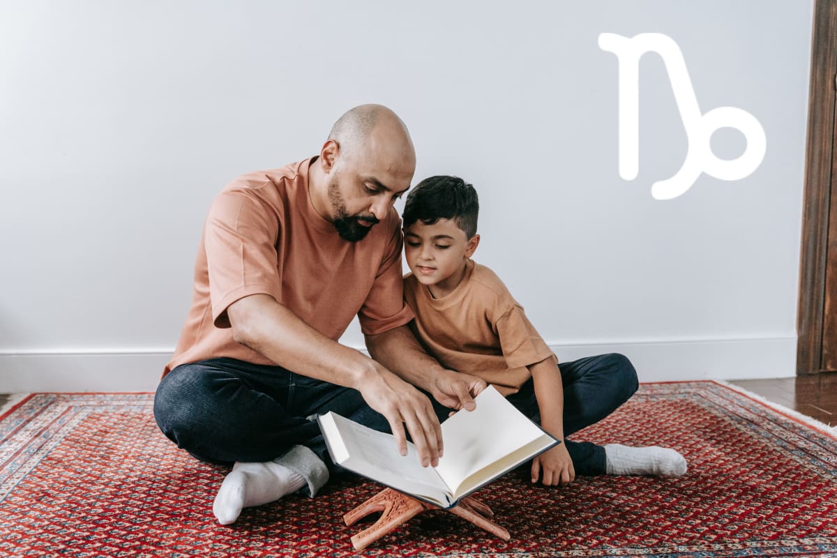 Descubre como son con sus hijos los padres Capricornio.