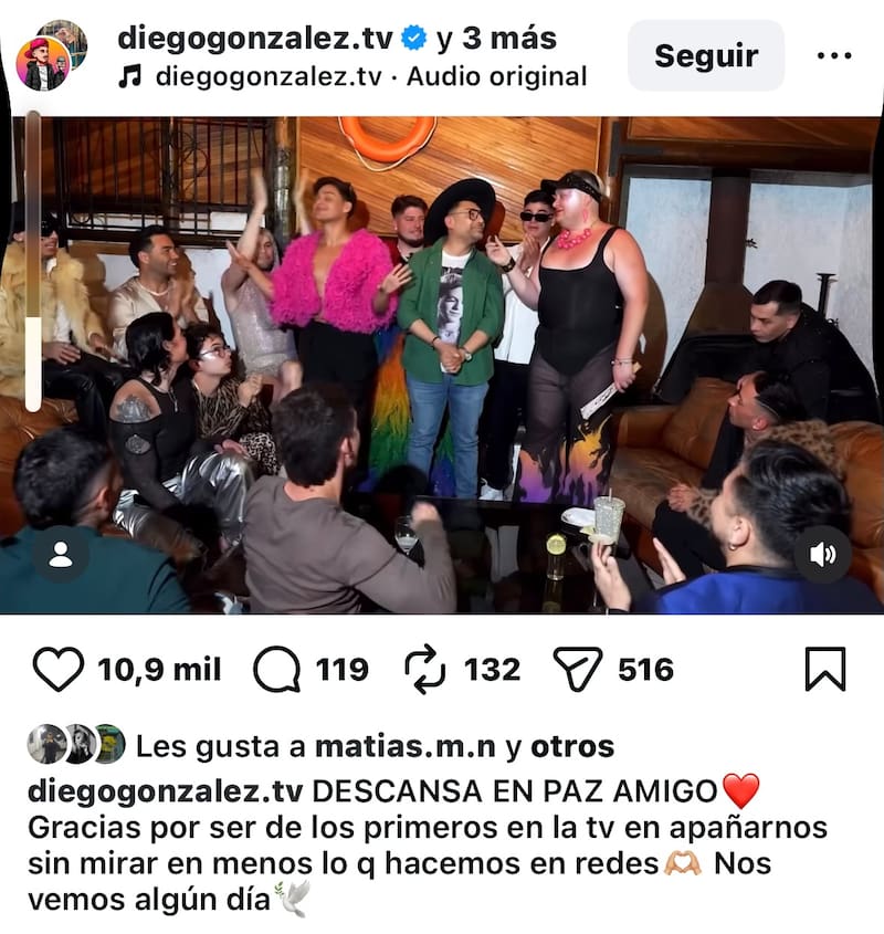 El periodista lamentó la partida de Andrés Caniulef.