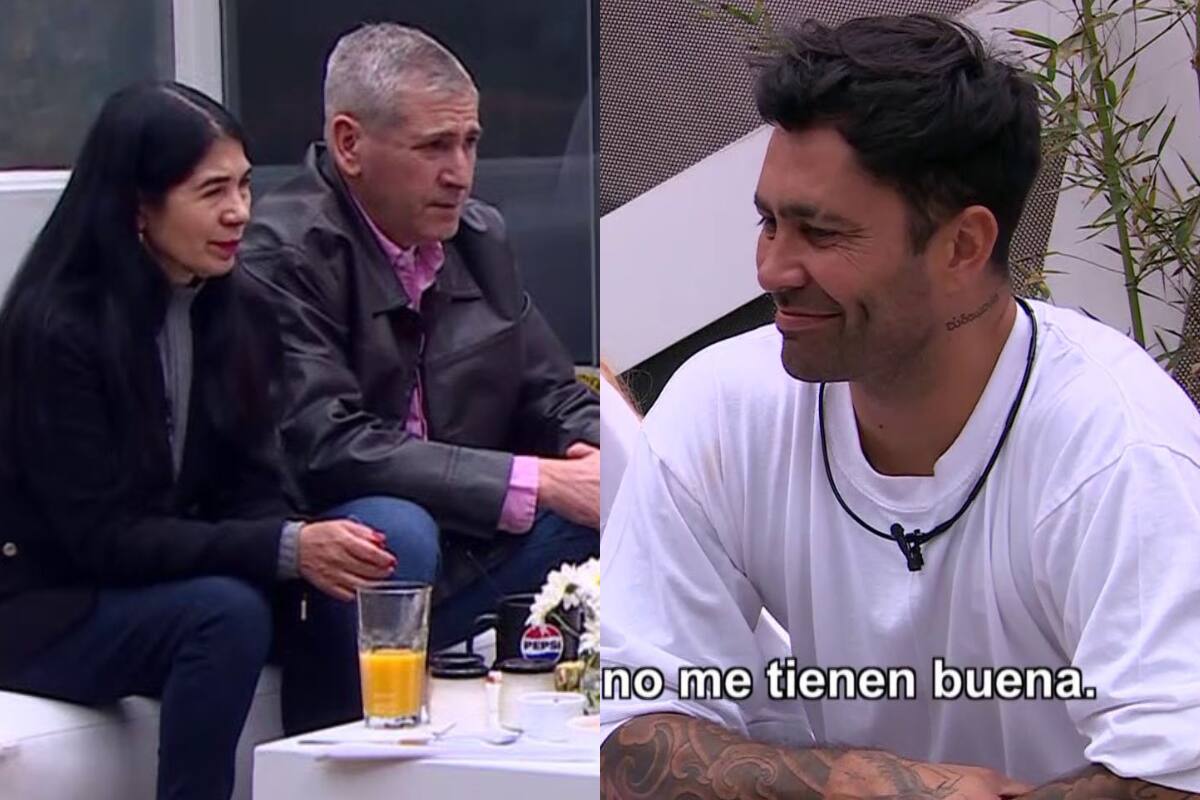 La pareja recibió la inesperada visita de los padre de la actriz.