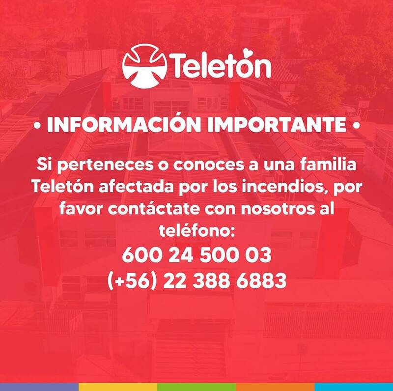 informa sobre pacientes Teletón