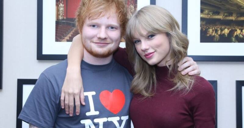 Ed Sheeran y Taylor Swift - Créditos: de archivo