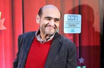 Edgar Vivar se viste como Joaquín Pardavé para la película Poderoso Victoria
