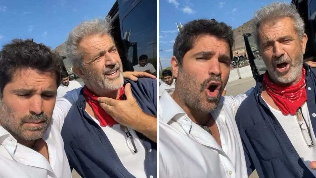 Eduardo Verástegui hace dueto con Mel Gibson para cantar "Cielito lindo"