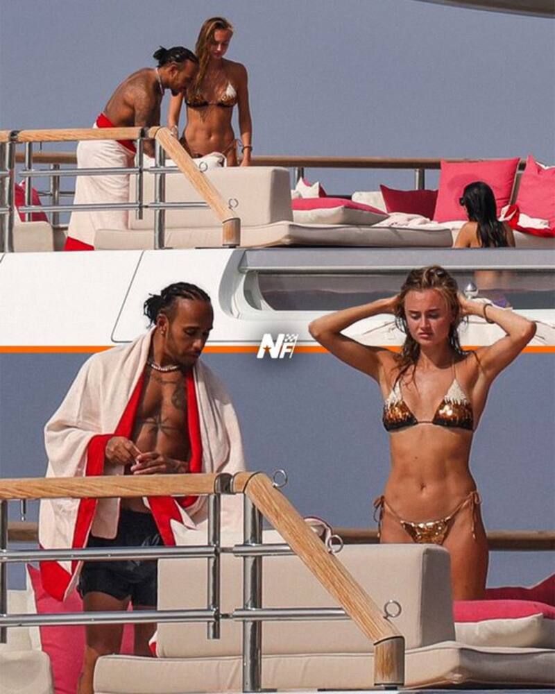 Fue captada en un viaje en Yate con Lewis Hamilton