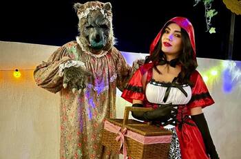El Capi Pérez se alista para Halloween y comparte imagen con su esposa como Caperucita y el Lobo