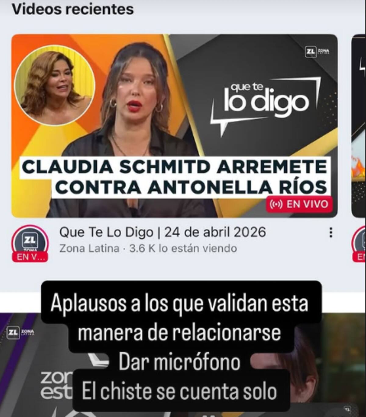 “El chiste se cuenta solo”. Foto: Instagram