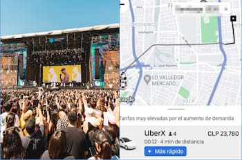 Cuesta más del doble: Los exorbitantes precios del transporte privado en Lollapalooza 2023