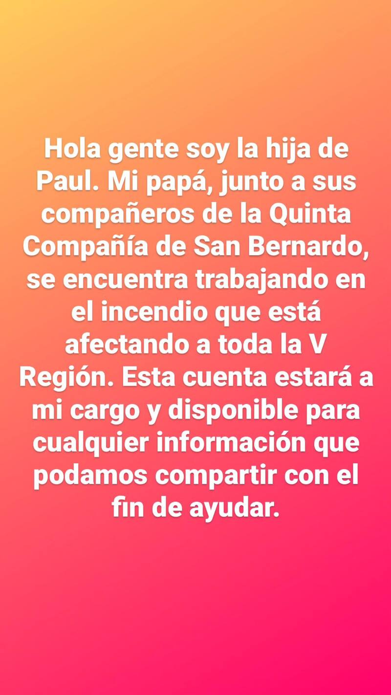 se encuentra combatiendo los incendios forestales en Viña del Mar