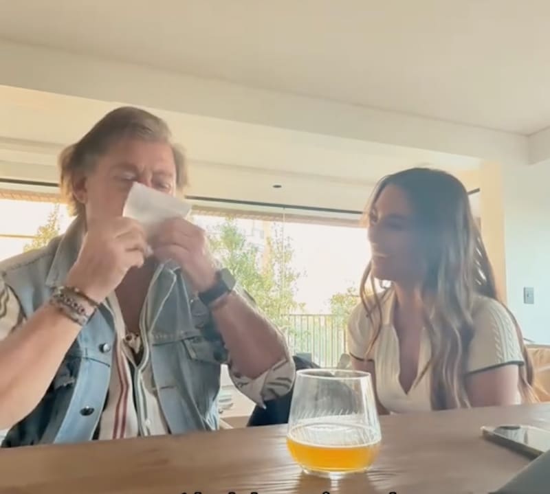 El empresario y su reacción el embarazo de su hija Tita.