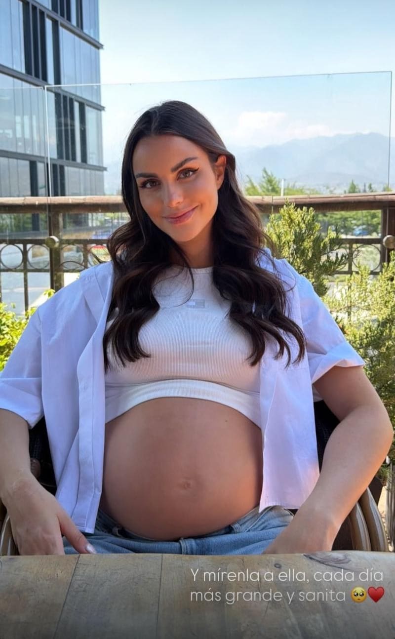 Así está la pancita de la artista con sus 7 meses de embarazo.