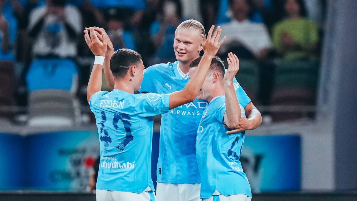 VIDEO | Erling Haaland reapareció con un doblete en remontada del Manchester City