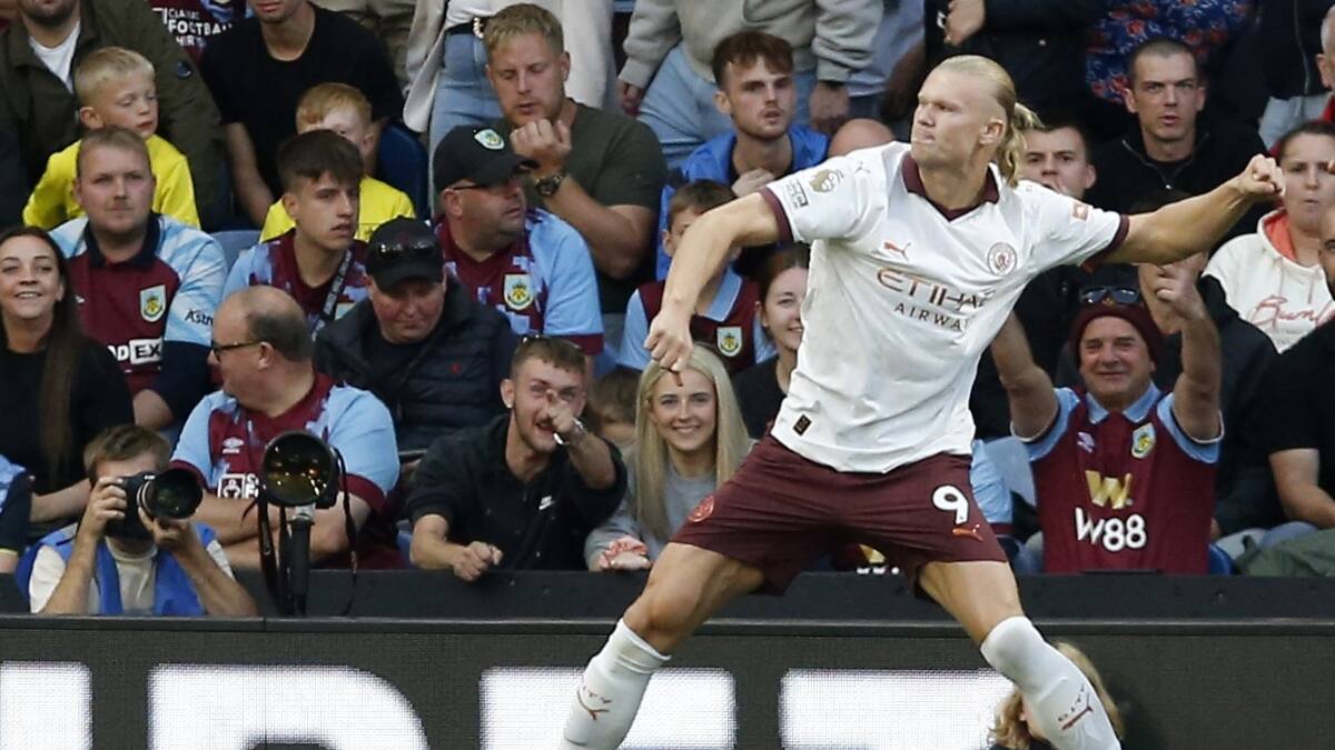 VIDEO | ¡Un animal! Erling Haaland se demoró tres minutos en marcar el primer gol de la Premier League