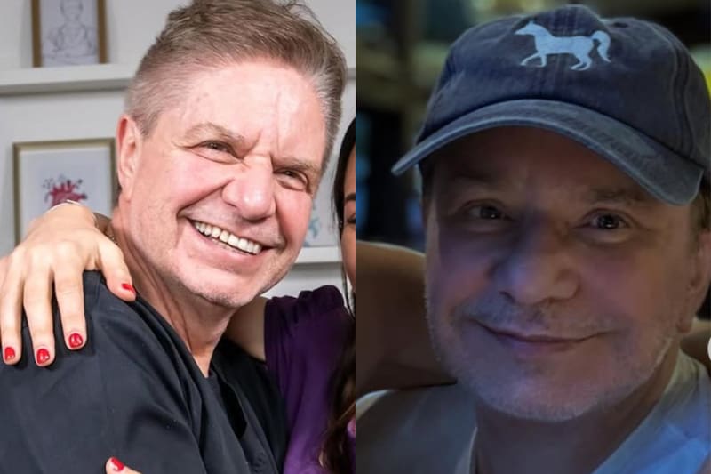 El médico y su antes y después tras cirugía en su rostro.