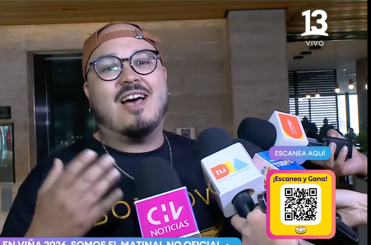 “Un buen conch...”: Esteban Düch saca risas en vivo a todos los matinales previo a su debut en el Festival