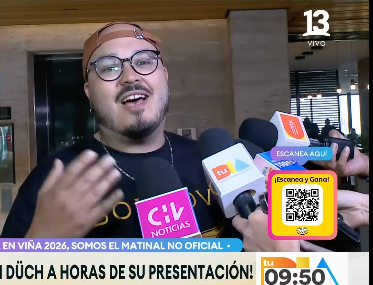 El humorista venezolano vivió un divertido momento en vivo. Foto: Captura Canal 13