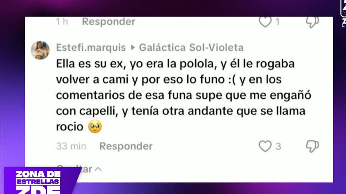 La influencer señaló que Cony Capelli se metió en su relación.