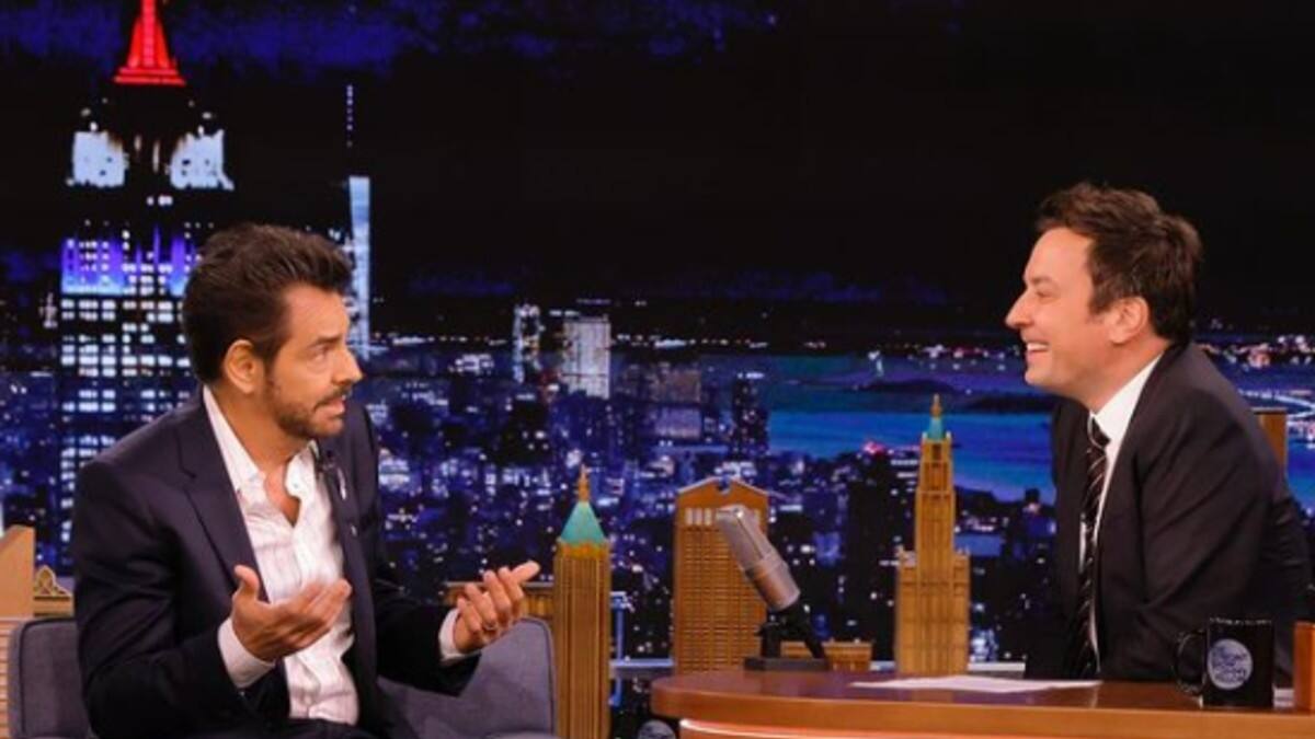 Nervioso, Eugenio Derbez se presentó en “The Tonight Show”