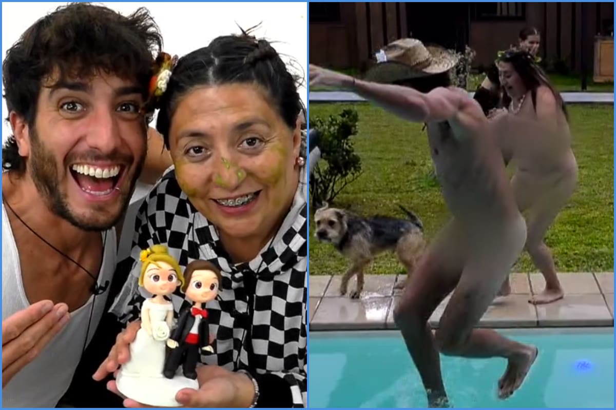 La boda de Federico Farrell y Jennifer Galvarini, "Pincoya" en "Gran Hermano" Chile.