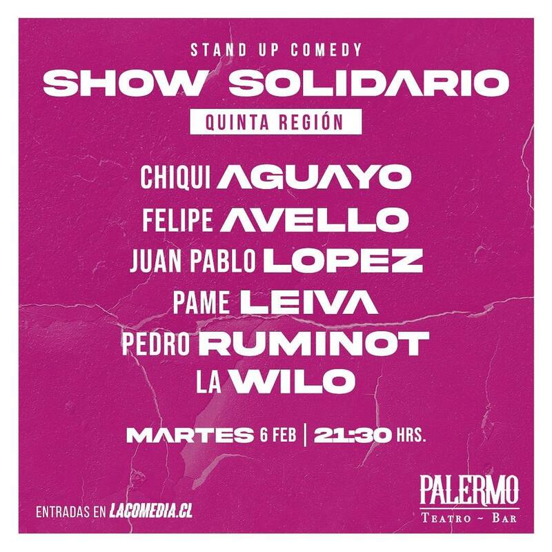 Felipe Avello y Pedro Ruminot son algunos de los comediantes que se presentaran en el show solidario.