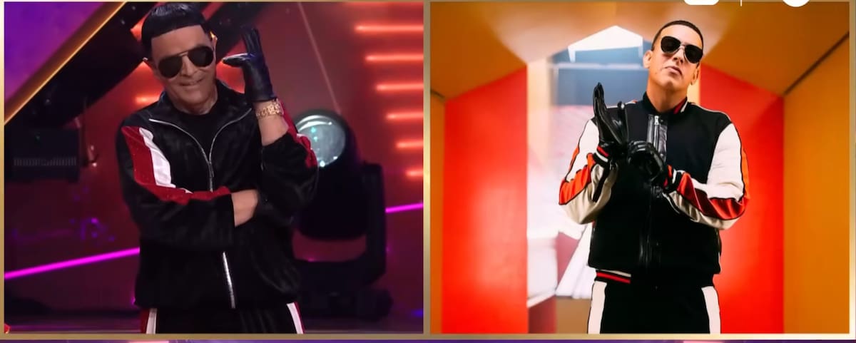 Bailó como Daddy Yankee en Fiebre de Baile. Foto: Reproducción.