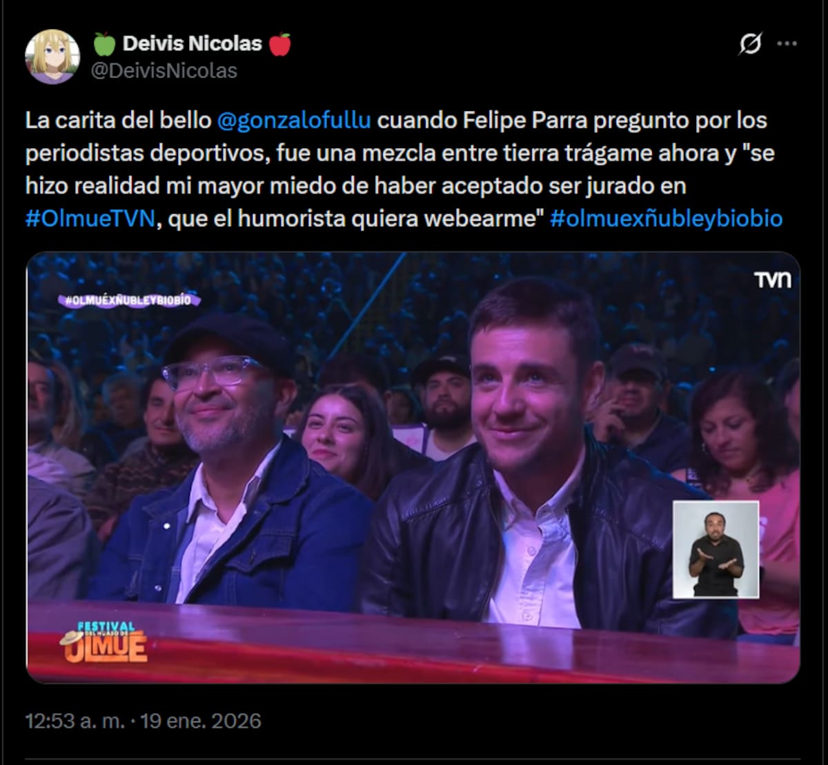 Reacciones de la rutina del imitador en el Patagual.