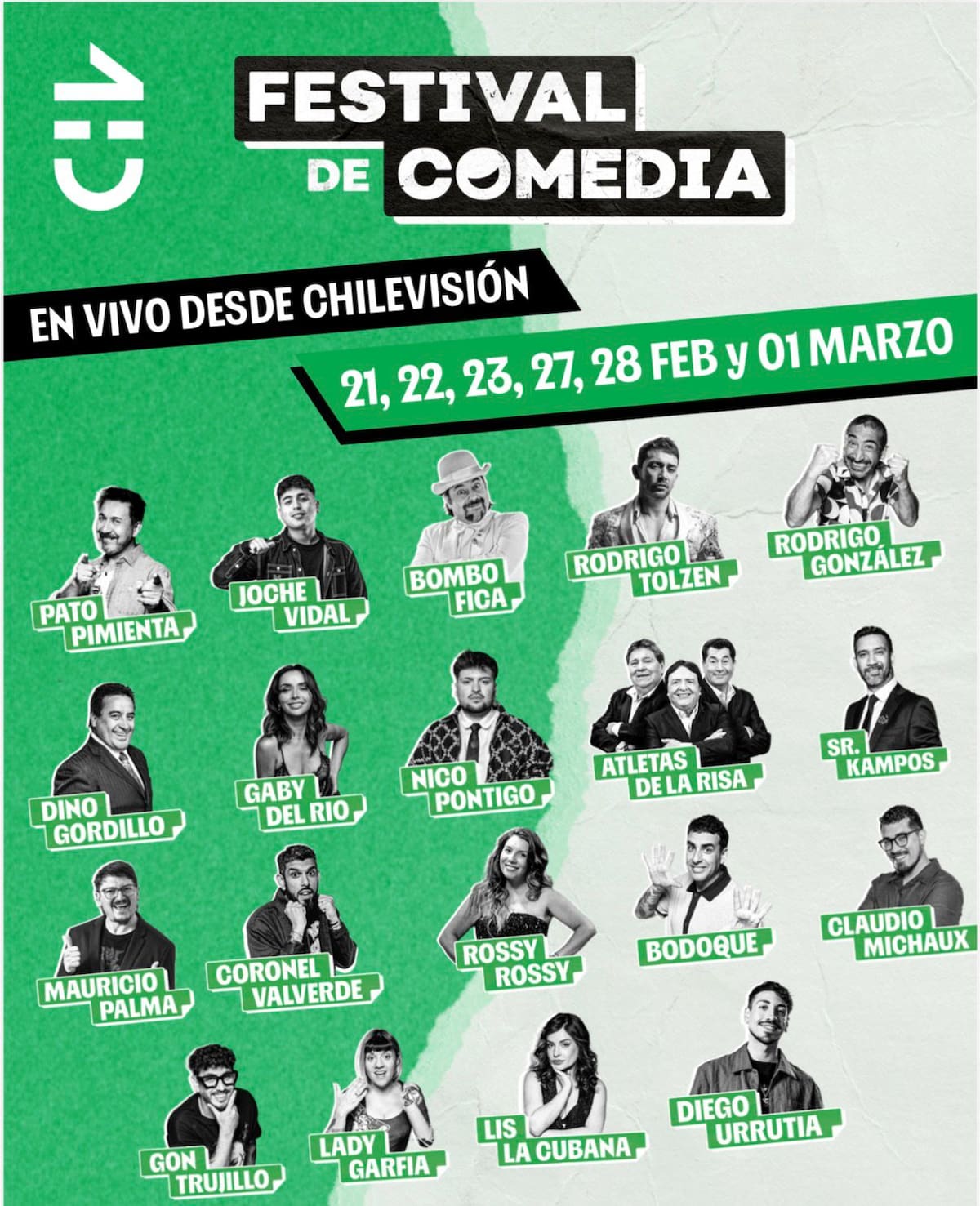 En CHV decidieron no competir la semana completa con Viña. Foto: Chilevisión