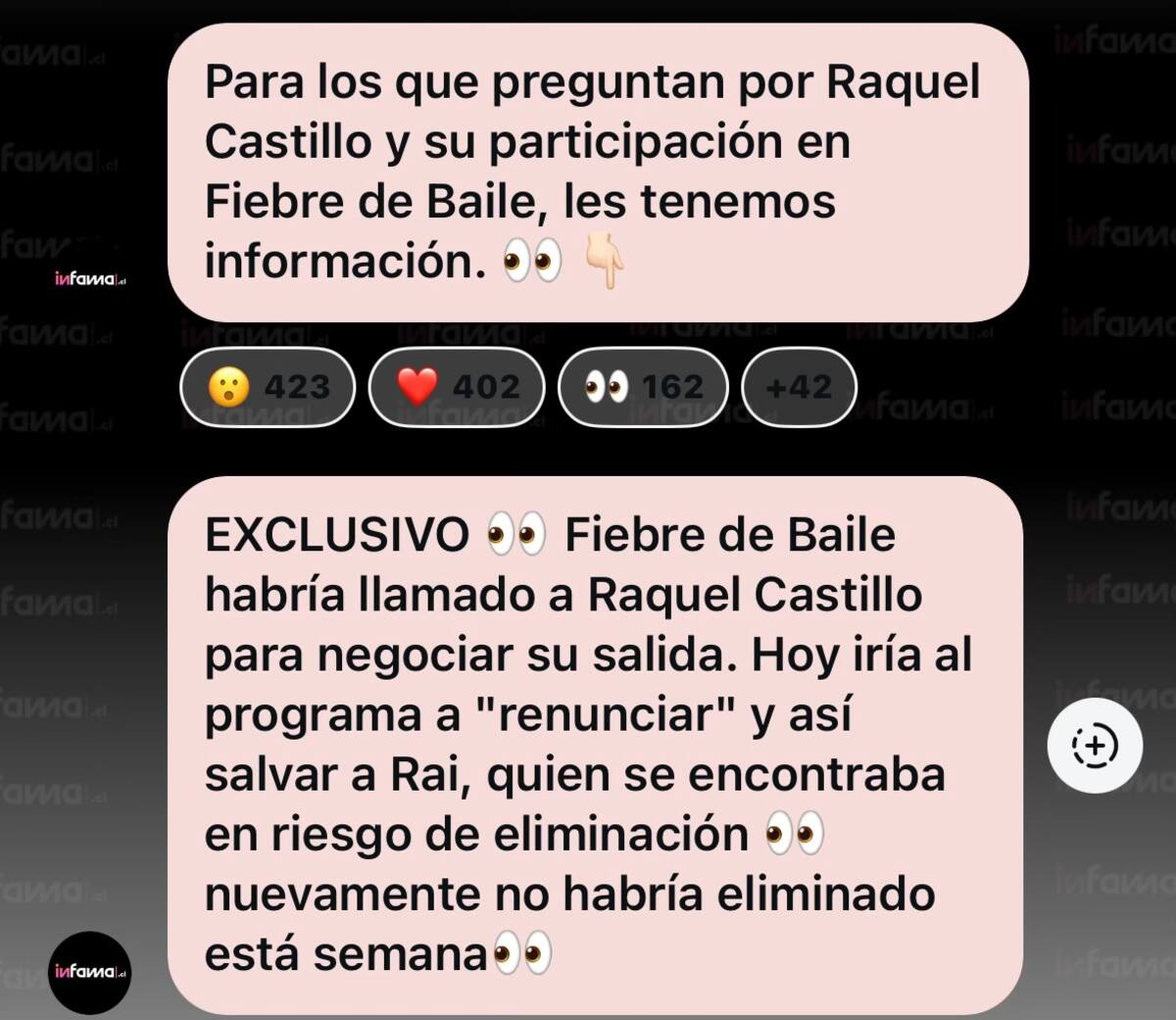 Aseguran que Raquel Castillo le cedería su lugar a Rai Cerda.