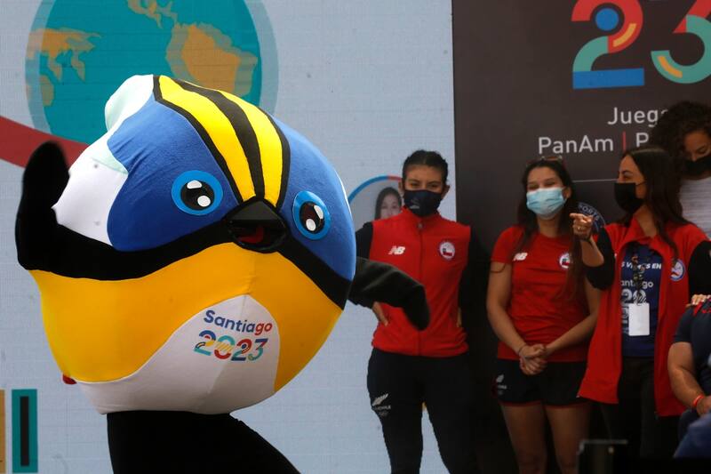 , mascota oficial de estos Juegos Panamericanos. Foto: Agencia Aton.