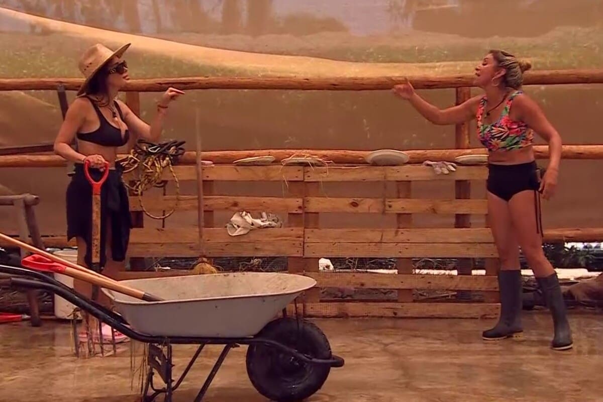 Fran Undurraga y Angélica Sepúlveda se enfrentaron en "Tierra Brava". Créditos: Canal 13