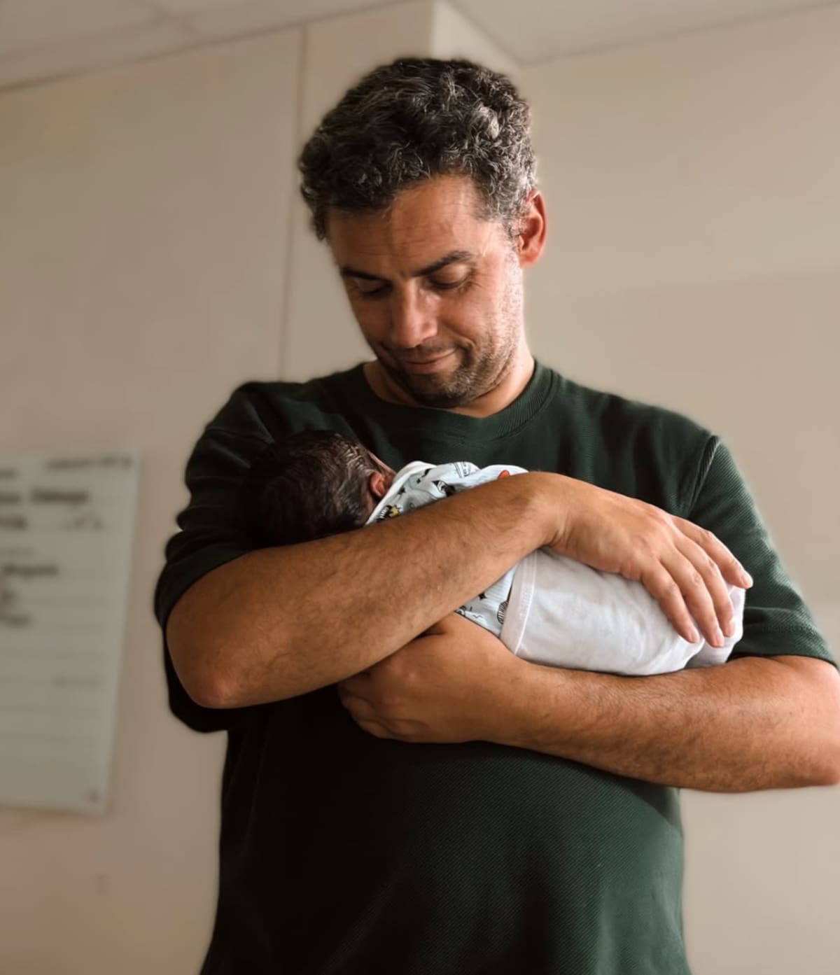 El periodista se convirtió en padre de Facundo.