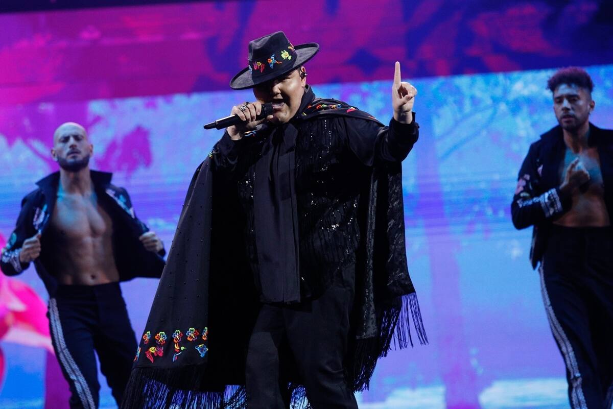 Frank Di El mexicano fue finalista de la competencia folclórica. - Créditos: Agencia Uno