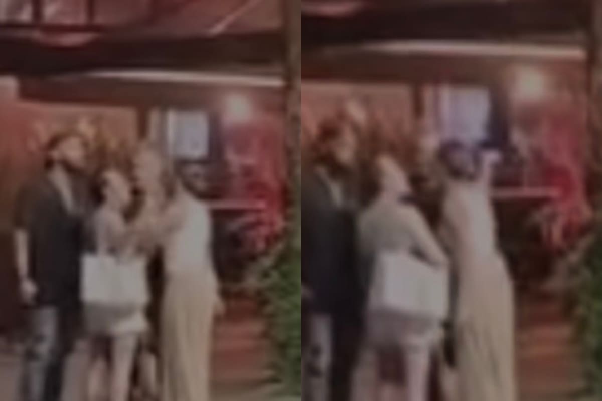 La española fue captada discutiendo en plena calle.