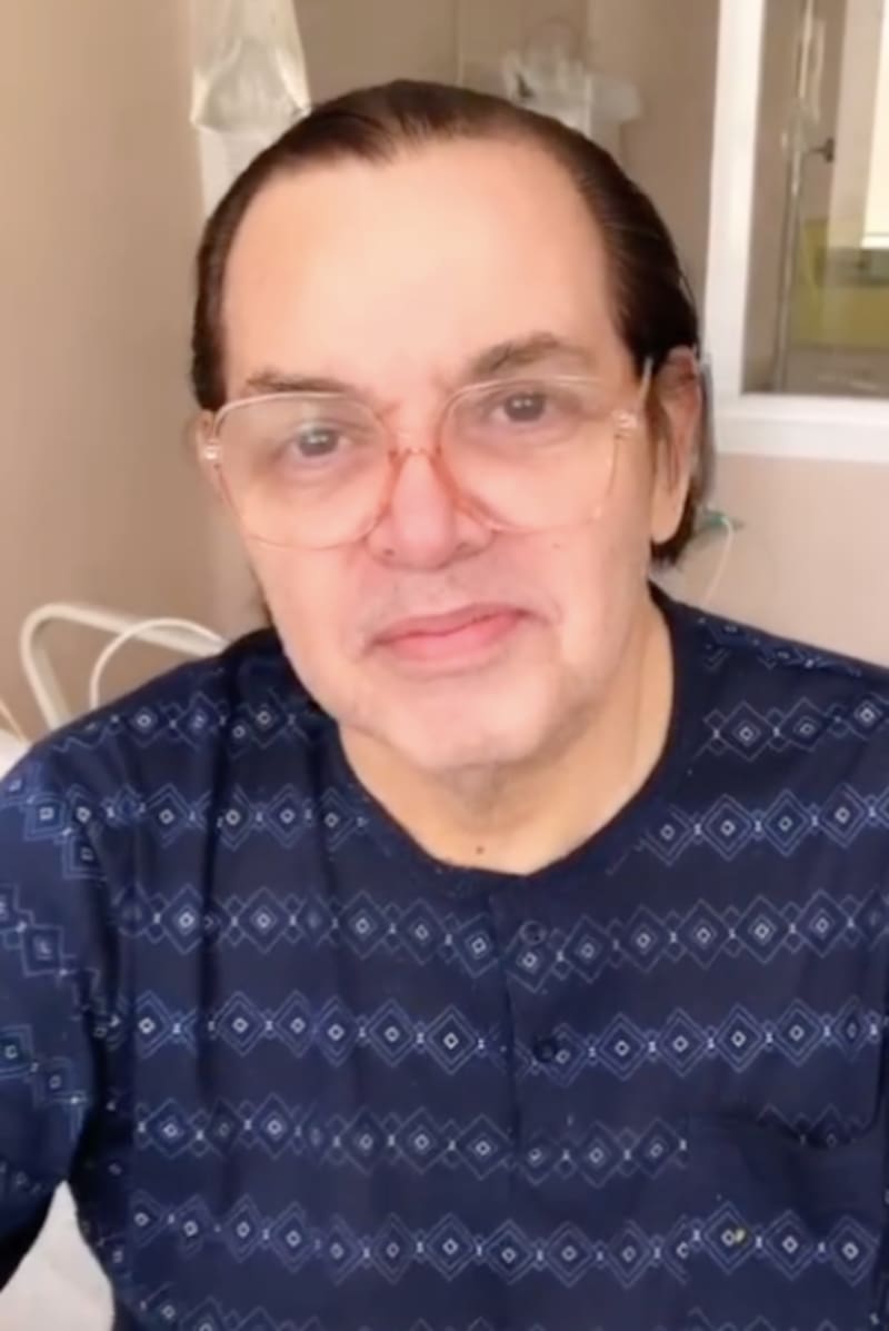 Gonzalo Cáceres en su reciente registro en redes.