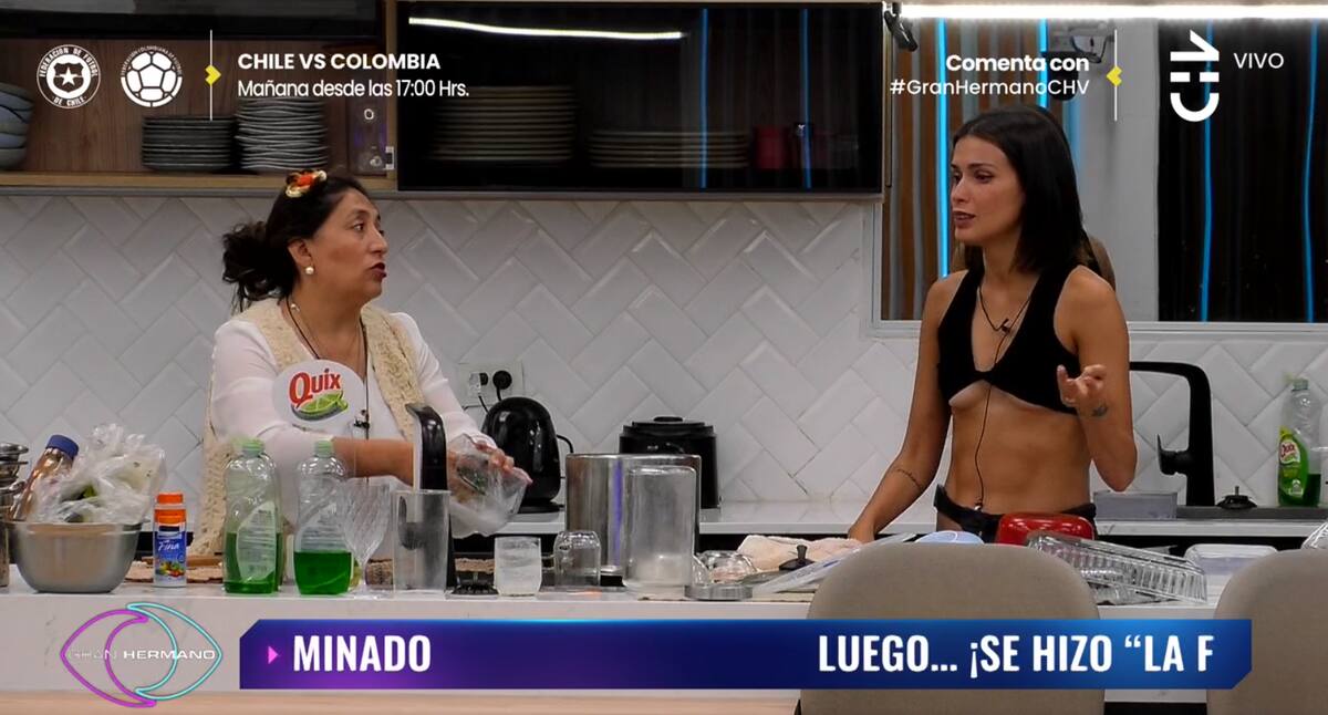Constanza diciéndole a Pincoya que quiere irse de "Gran Hermano" Chile.
