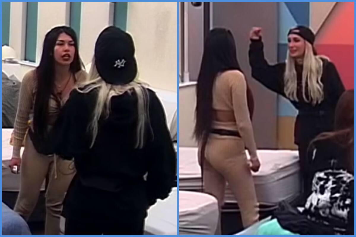 Francisca y Scarlette peleando en "Gran Hermano" Chile.