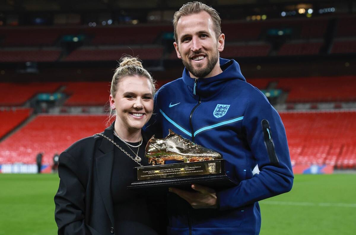 La maravillosa noticia que recibió Harry Kane y su esposa Katie Goodland