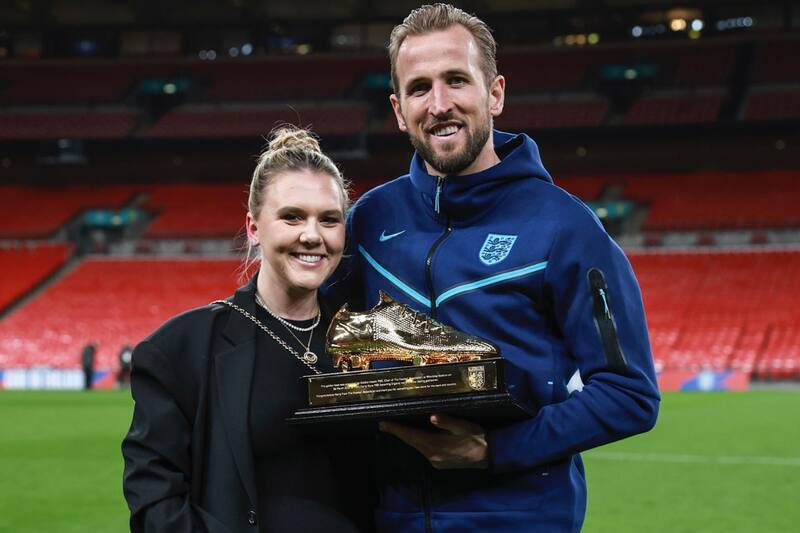 Harry Kane y Katie Goodland La pareja tendrá a su cuatro hijo. - Créditos: @katekanex