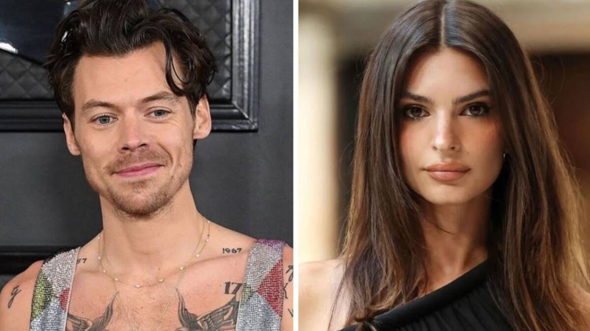 Harry Styles y Emily Ratajkowski son captados besándose apasionadamente