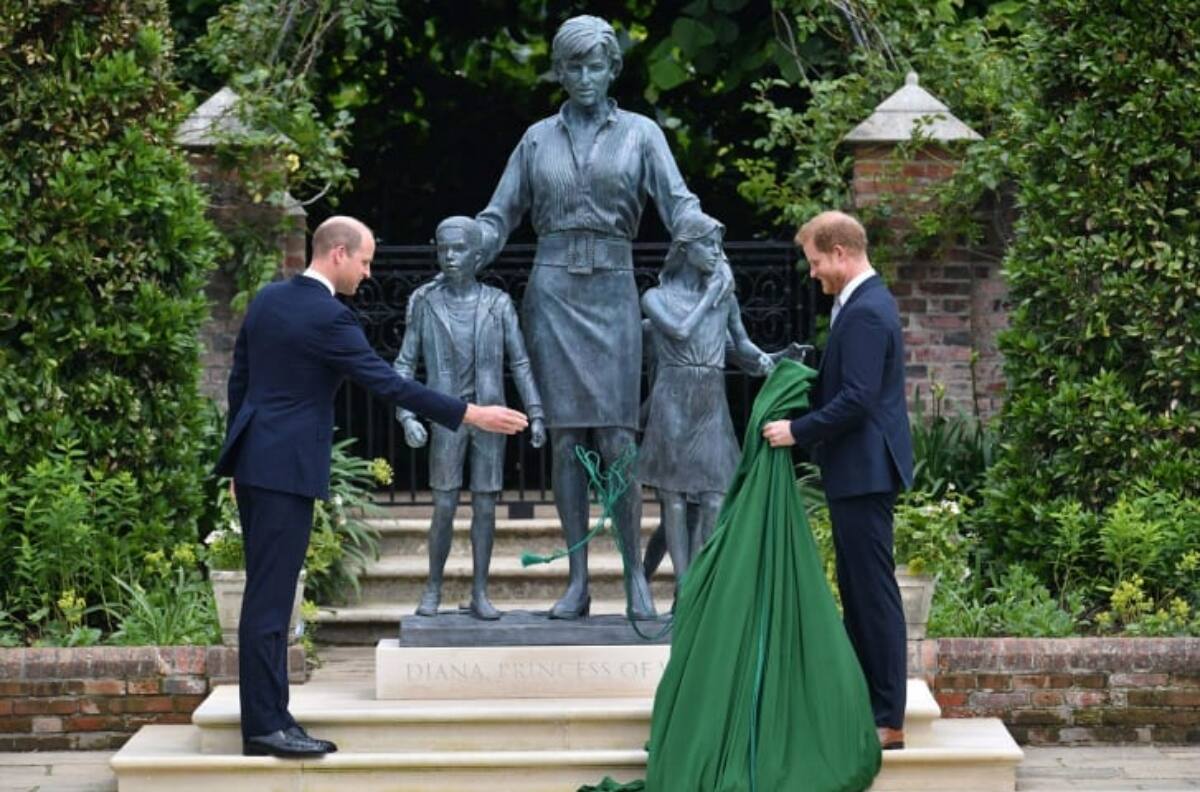 Lady Di y su estatua: Harry y William quisieron plasmar bello recuerdo de su madre en su cumpleaños