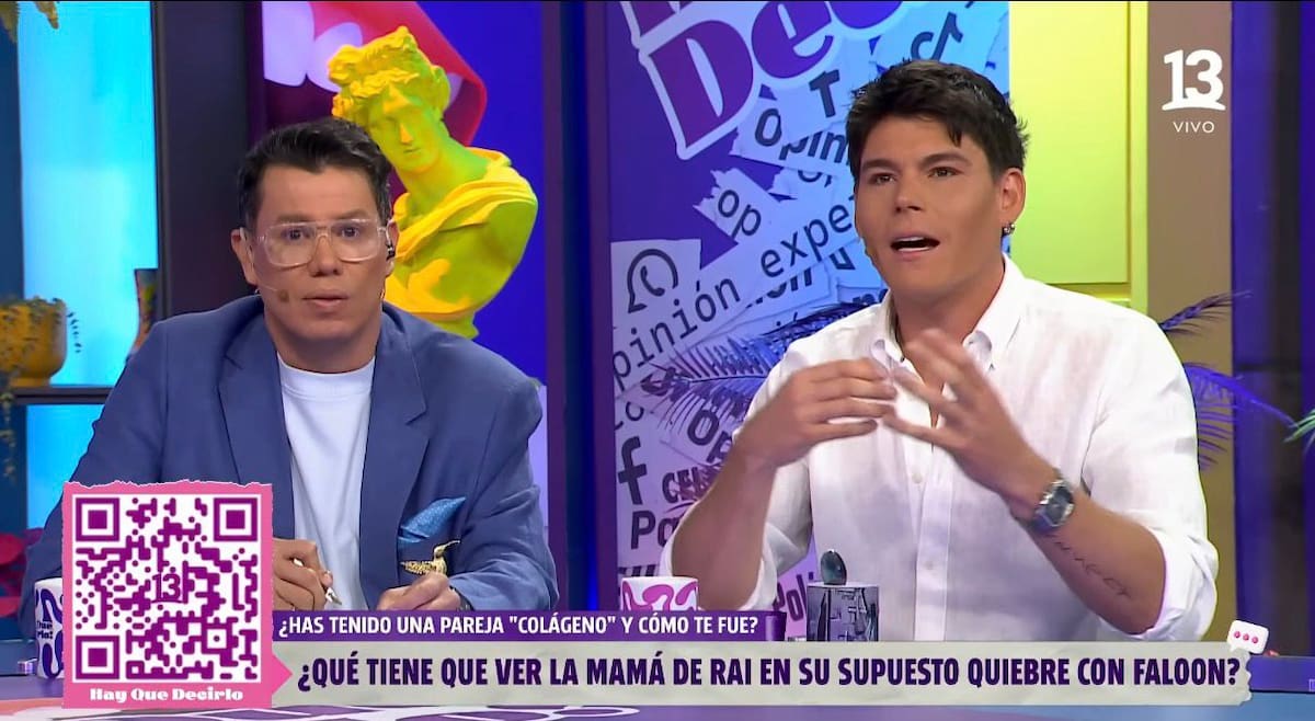 Cuco Cerda habla sobre supuesto quiebre de Rai y Faloon.
Foto: captura @el13chile