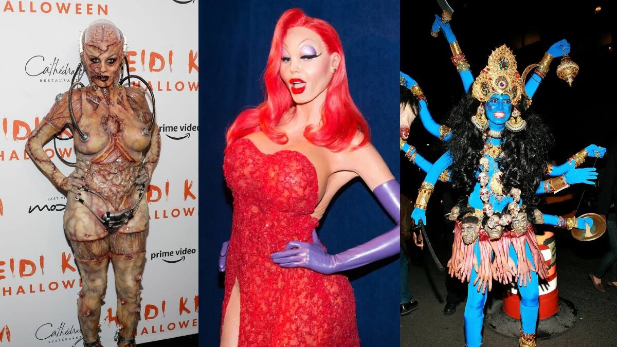 Unos look de pesadilla: Mira los 10 mejores disfraces de Heidi Klum en Halloween