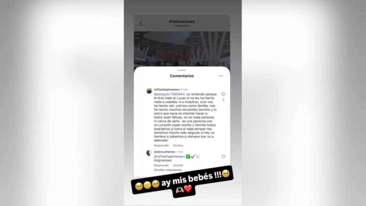 Raffaella Jiménez defendió con todo a Lucas Lama.