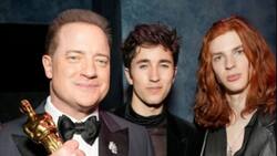 Ellos son los hijos de Brendan Fraser que lo acompañaron a los Premios Oscar